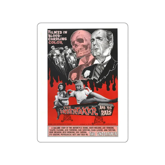 THE UNDERTAKER AND HIS PALS 1966 Movie Poster STICKER Vinyl Die-Cut Decal 2 Inch - The Sticker Space