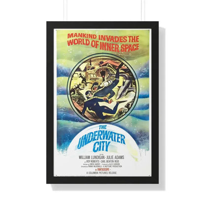 THE UNDERWATER CITY 1962 - Framed Movie Poster 20" x 30" Black - The Sticker Space