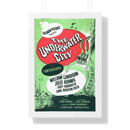 THE UNDERWATER CITY (2) 1962 - Framed Movie Poster 16″ x 24″ White - The Sticker Space