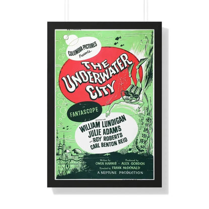 THE UNDERWATER CITY (2) 1962 - Framed Movie Poster 20" x 30" Black - The Sticker Space