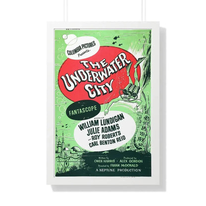 THE UNDERWATER CITY (2) 1962 - Framed Movie Poster 20" x 30" White - The Sticker Space
