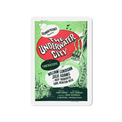 THE UNDERWATER CITY (2) 1962 Movie Poster - Refrigerator Magnet 3 Inch Die-Cut - The Sticker Space