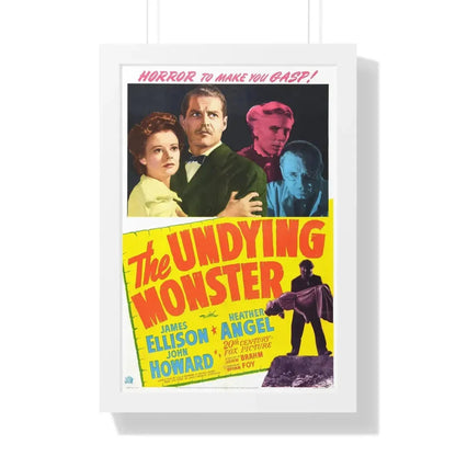 THE UNDYING MONSTER 1942 - Framed Movie Poster 16″ x 24″ White - The Sticker Space