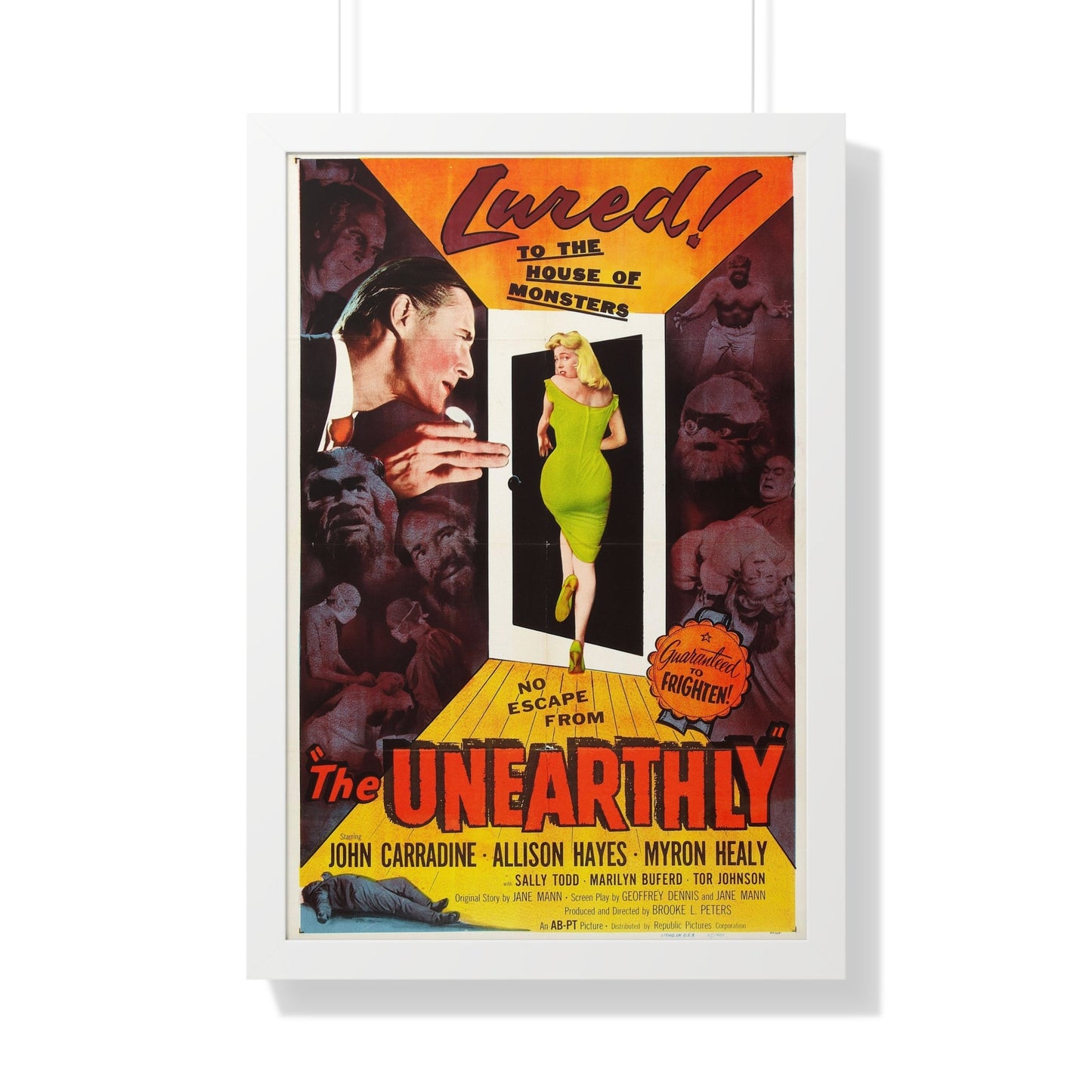 THE UNEARTHLY 1957 - Framed Movie Poster-20" x 30"-The Sticker Space