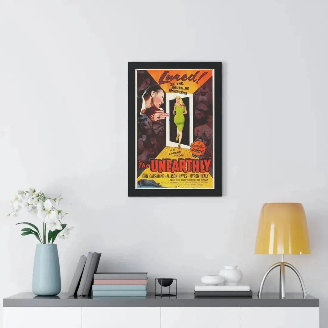 THE UNEARTHLY 1957 - Framed Movie Poster - The Sticker Space