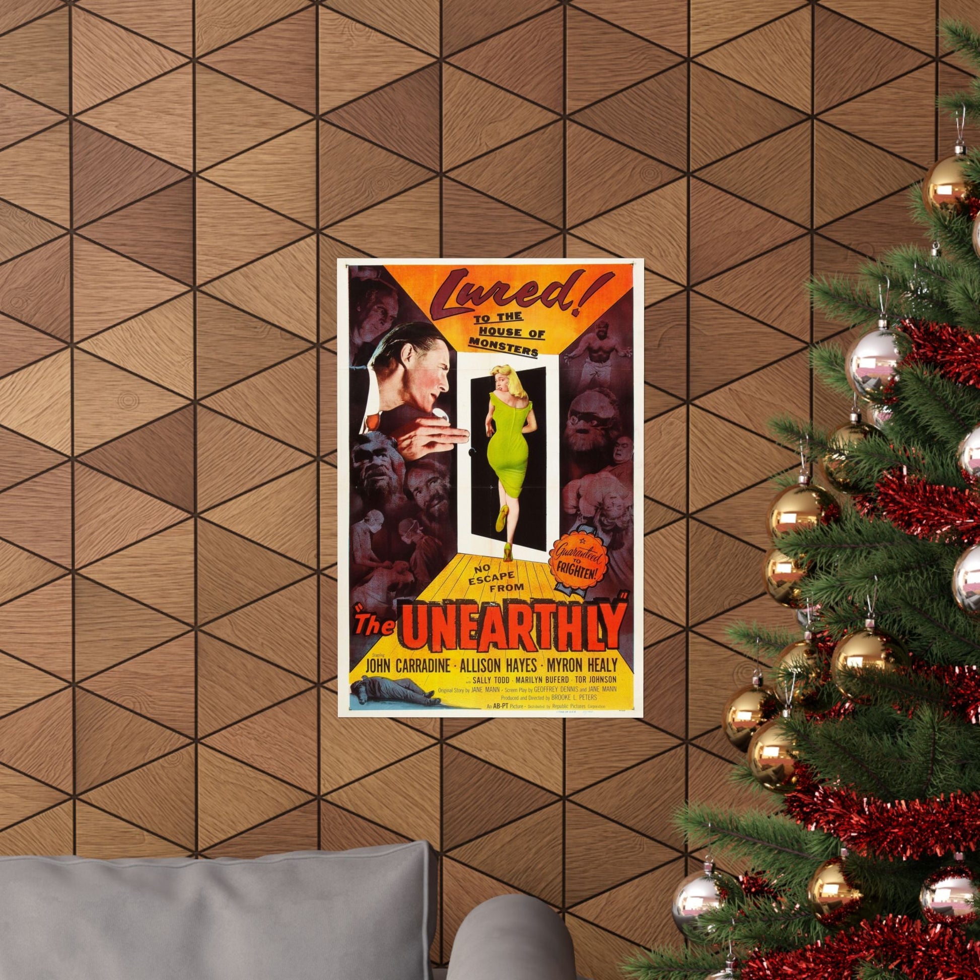 THE UNEARTHLY 1957 - Paper Movie Poster-The Sticker Space