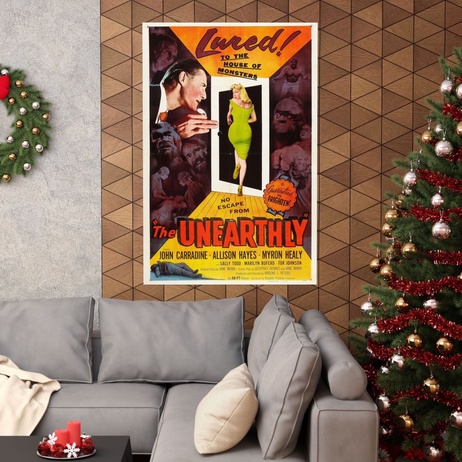 THE UNEARTHLY 1957 - Paper Movie Poster-The Sticker Space