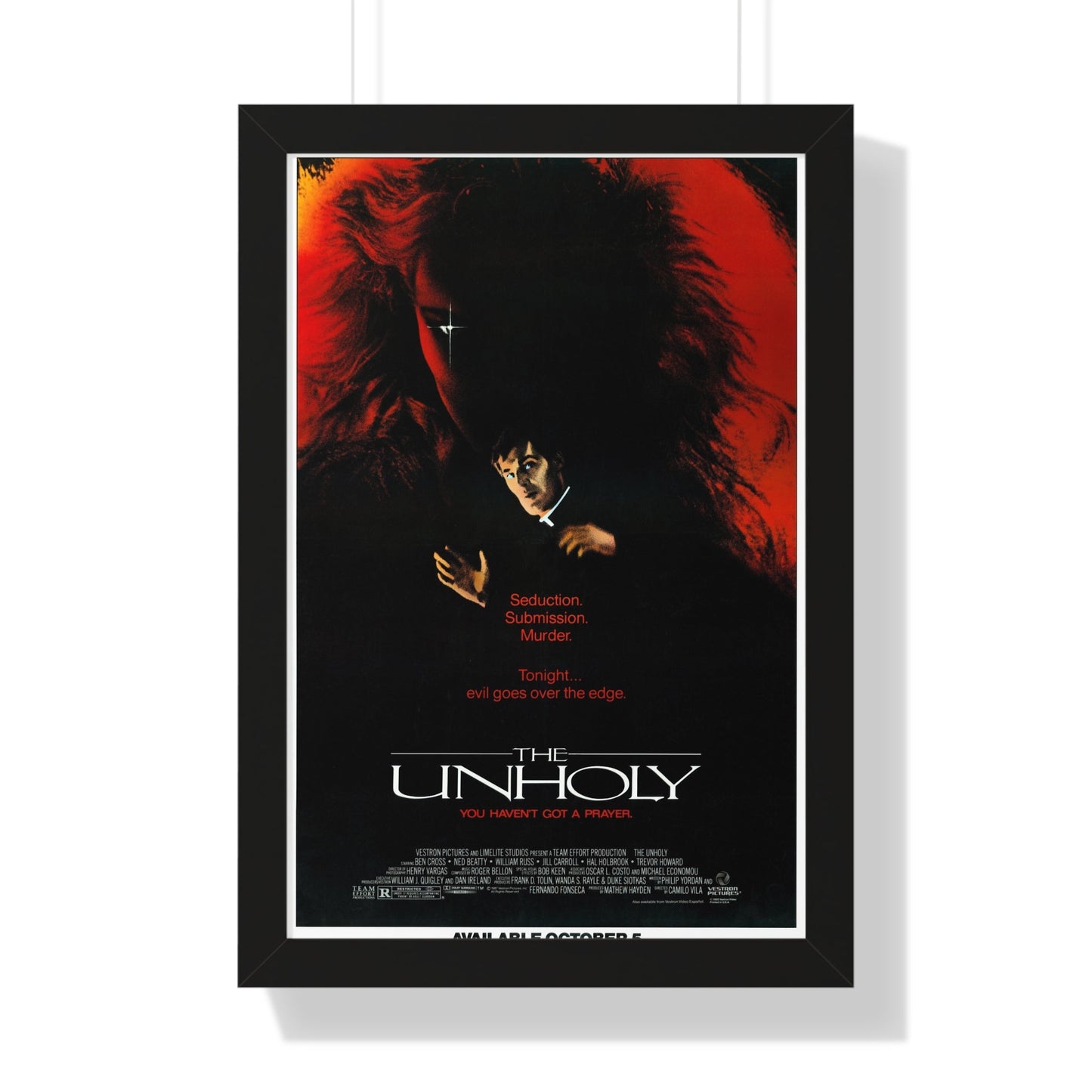 THE UNHOLY 1988 - Framed Movie Poster-16″ x 24″-The Sticker Space