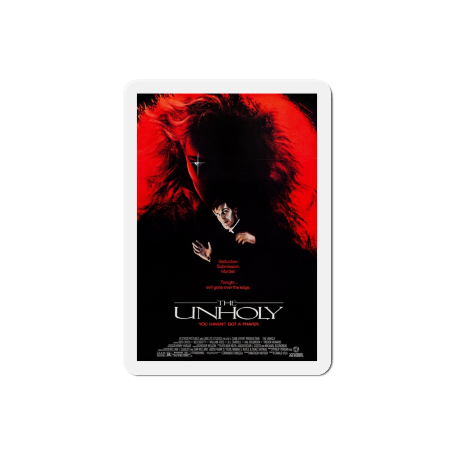 The Unholy 1988 Movie Poster Die-Cut Magnet-2" x 2"-The Sticker Space