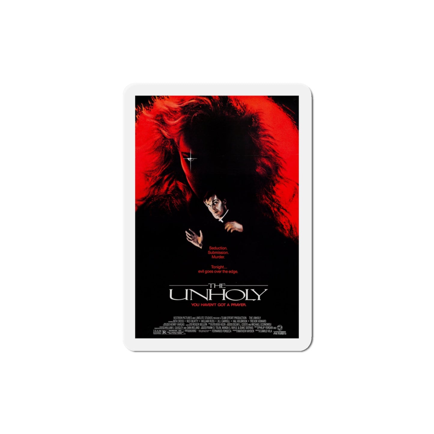 The Unholy 1988 Movie Poster Die-Cut Magnet-3" x 3"-The Sticker Space