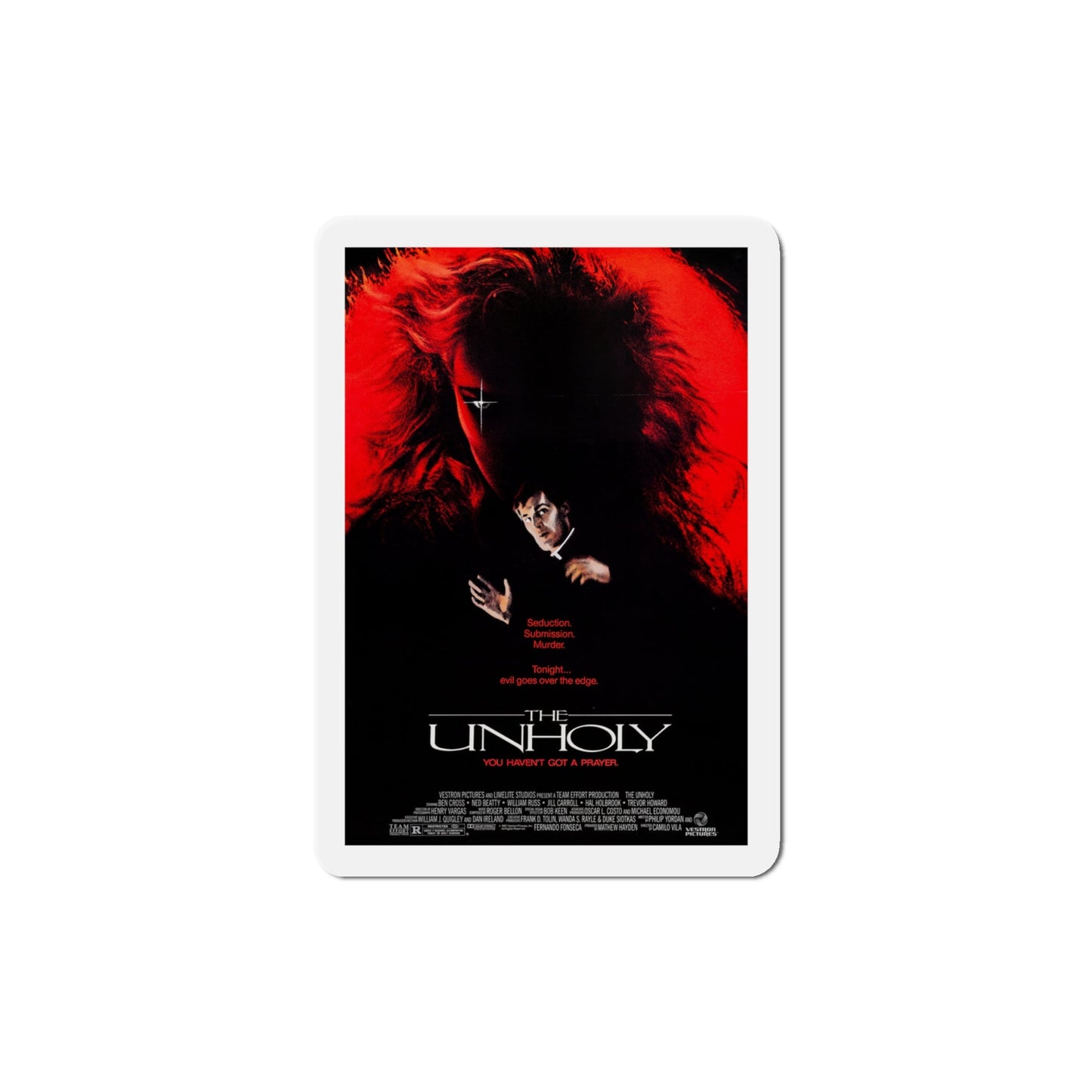 The Unholy 1988 Movie Poster Die-Cut Magnet-4" x 4"-The Sticker Space