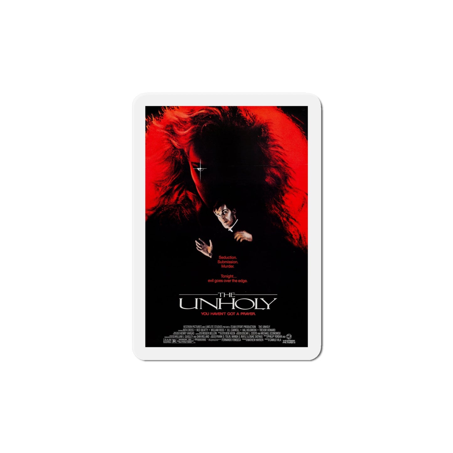 The Unholy 1988 Movie Poster Die-Cut Magnet-6 × 6"-The Sticker Space