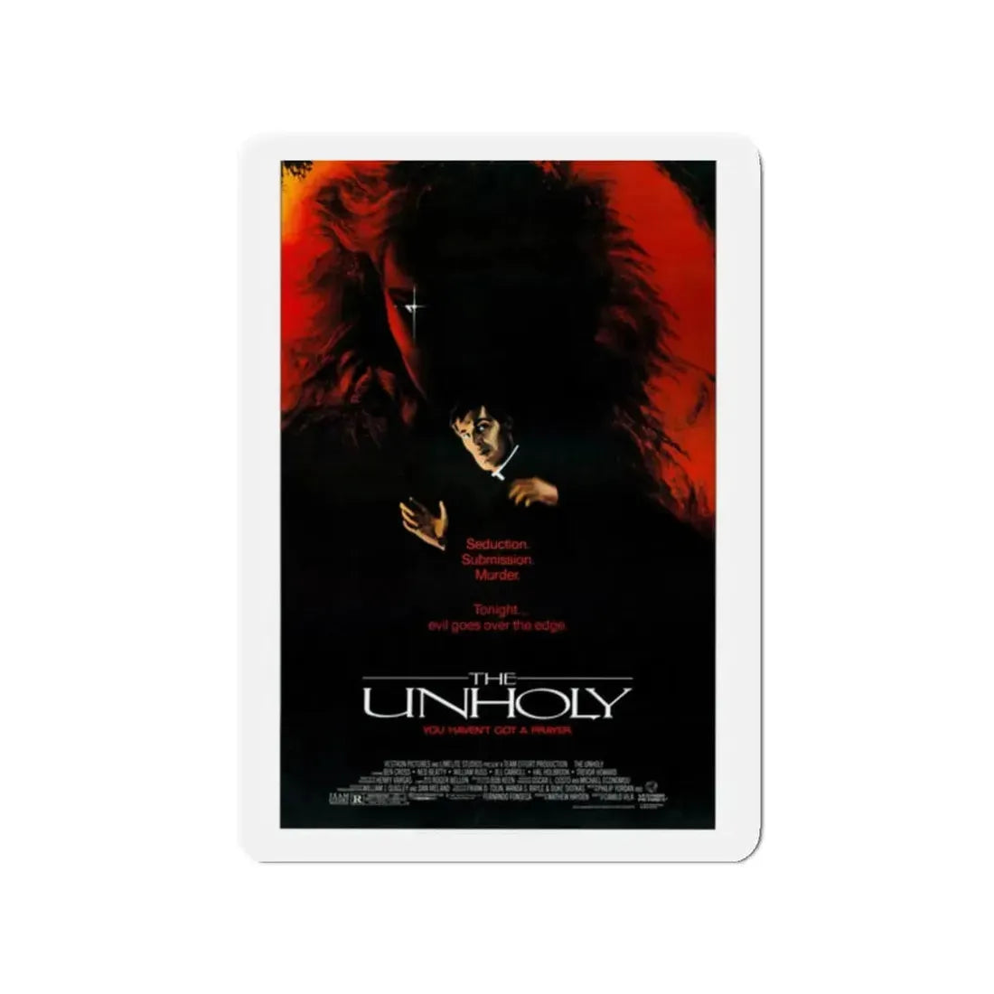 THE UNHOLY 1988 Movie Poster - Refrigerator Magnet 2 Inch Die-Cut - The Sticker Space