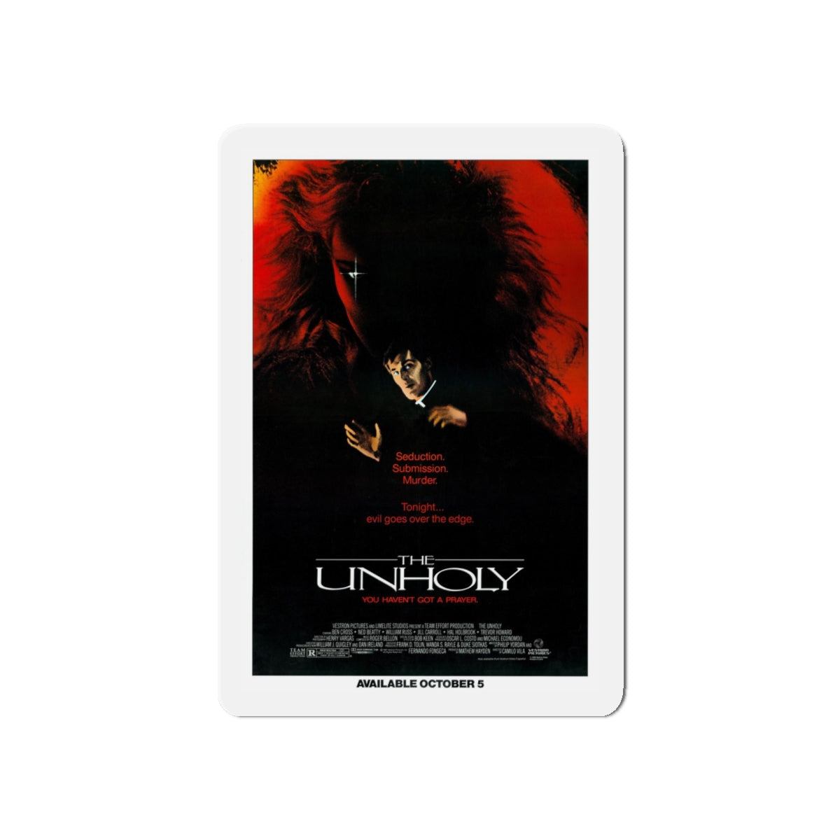 THE UNHOLY 1988 Movie Poster - Refrigerator Magnet-5" x 5"-The Sticker Space