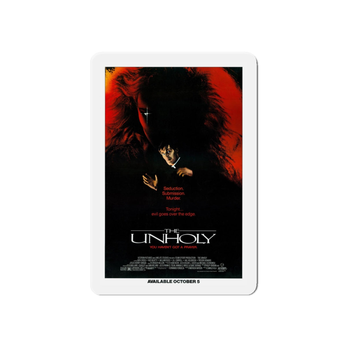 THE UNHOLY 1988 Movie Poster - Refrigerator Magnet-6 × 6"-The Sticker Space