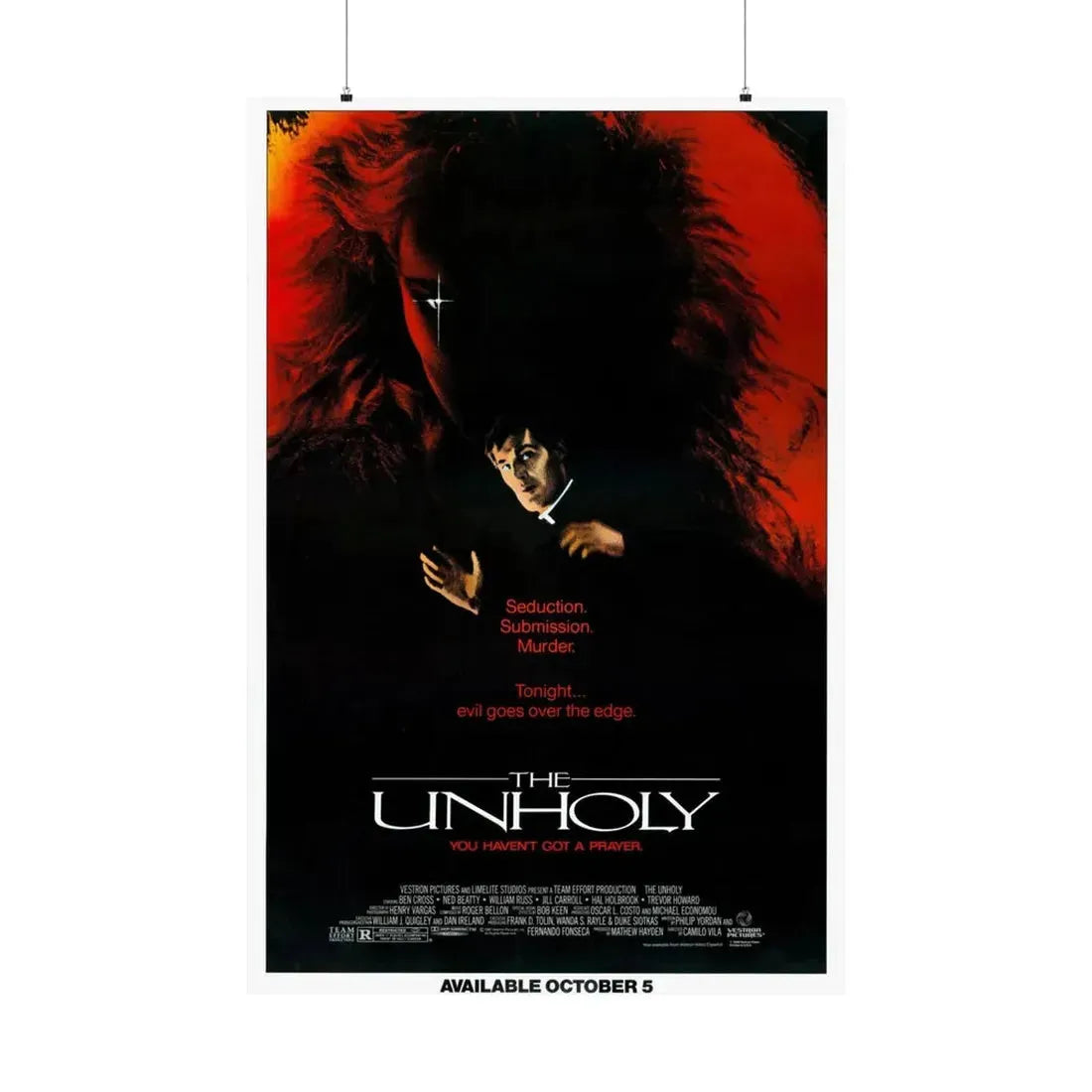 THE UNHOLY 1988 - Paper Movie Poster 36" x 54" Matte - The Sticker Space