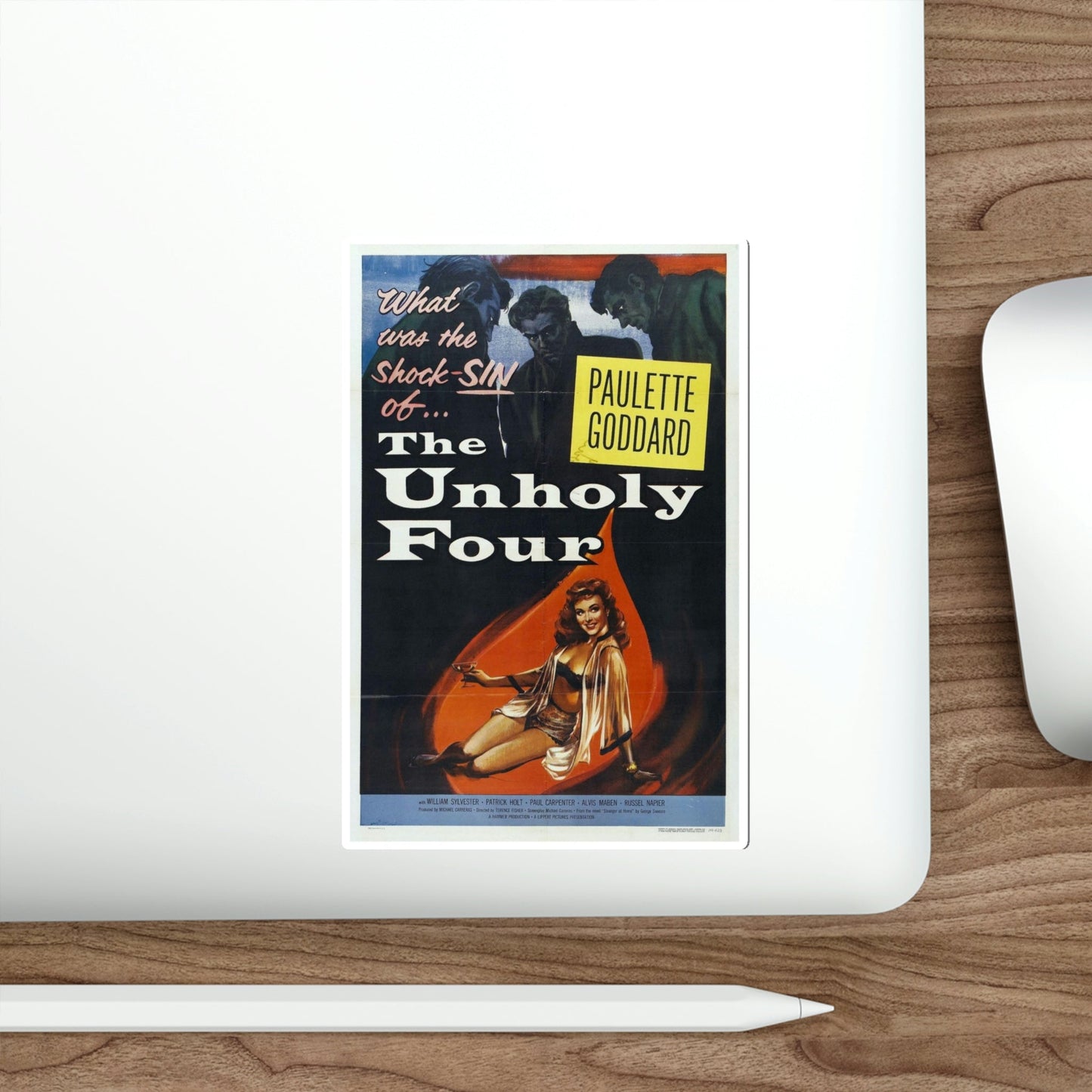 The Unholy Four 1954 Movie Poster STICKER Vinyl Die-Cut Decal-The Sticker Space