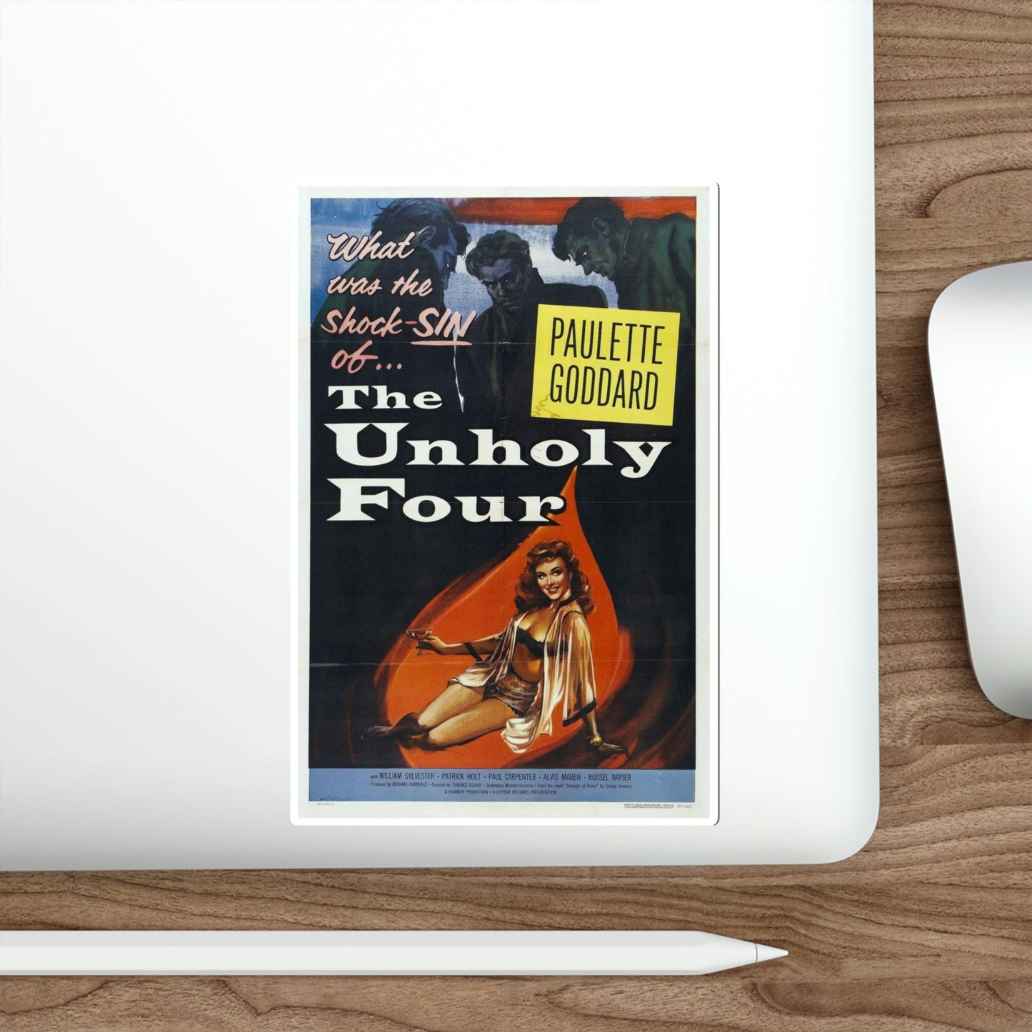 The Unholy Four 1954 Movie Poster STICKER Vinyl Die-Cut Decal-The Sticker Space