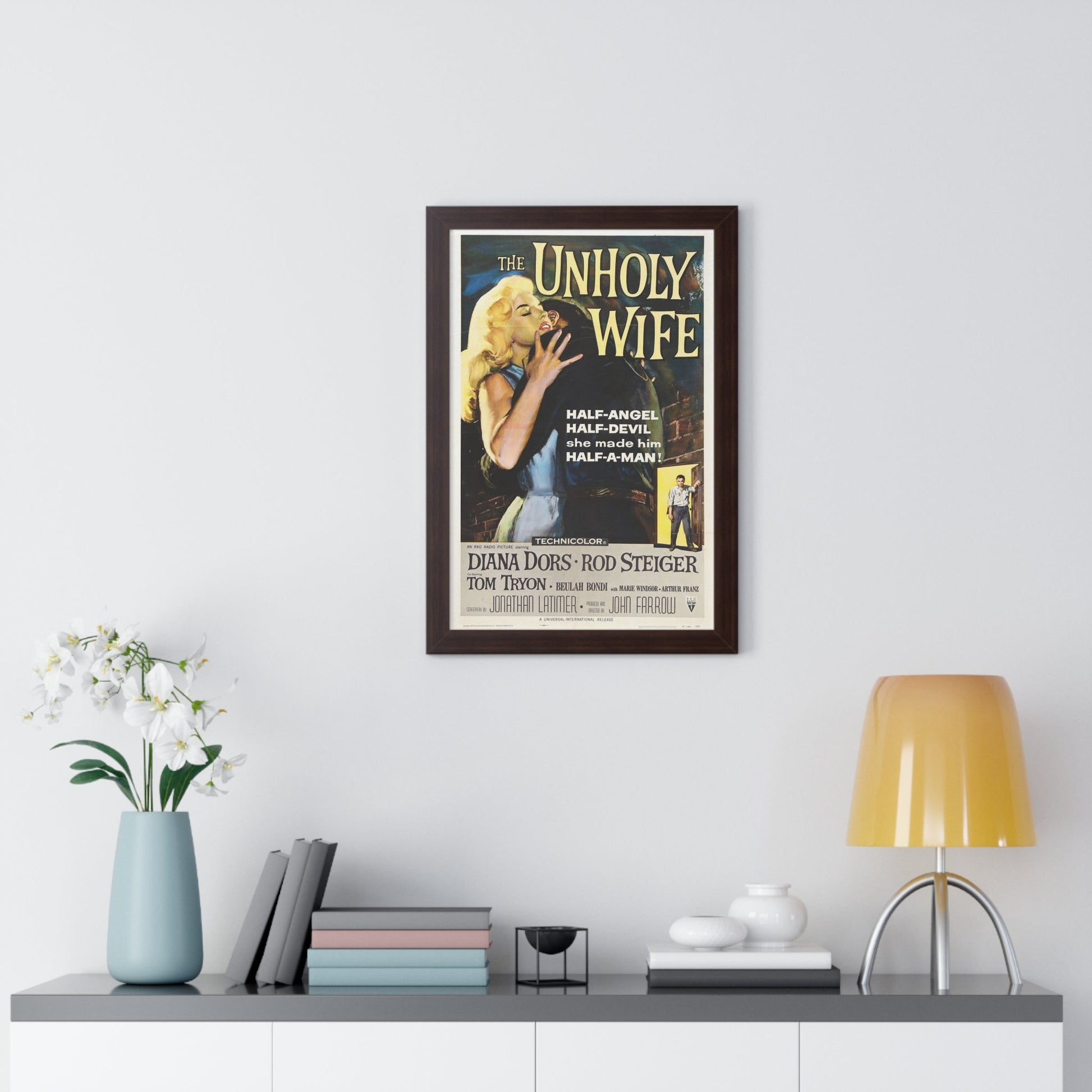 THE UNHOLY WIFE 1957 - Framed Movie Poster-The Sticker Space