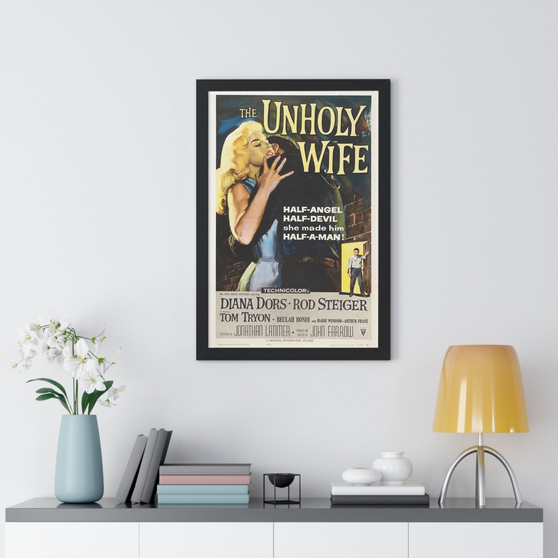 THE UNHOLY WIFE 1957 - Framed Movie Poster-The Sticker Space