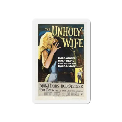 THE UNHOLY WIFE 1957 Movie Poster - Refrigerator Magnet 6 Inch Die-Cut - The Sticker Space