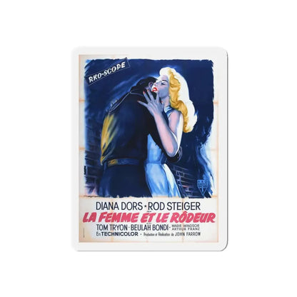 THE UNHOLY WIFE (FRENCH) 1957 Movie Poster - Refrigerator Magnet 4 Inch Die-Cut - The Sticker Space
