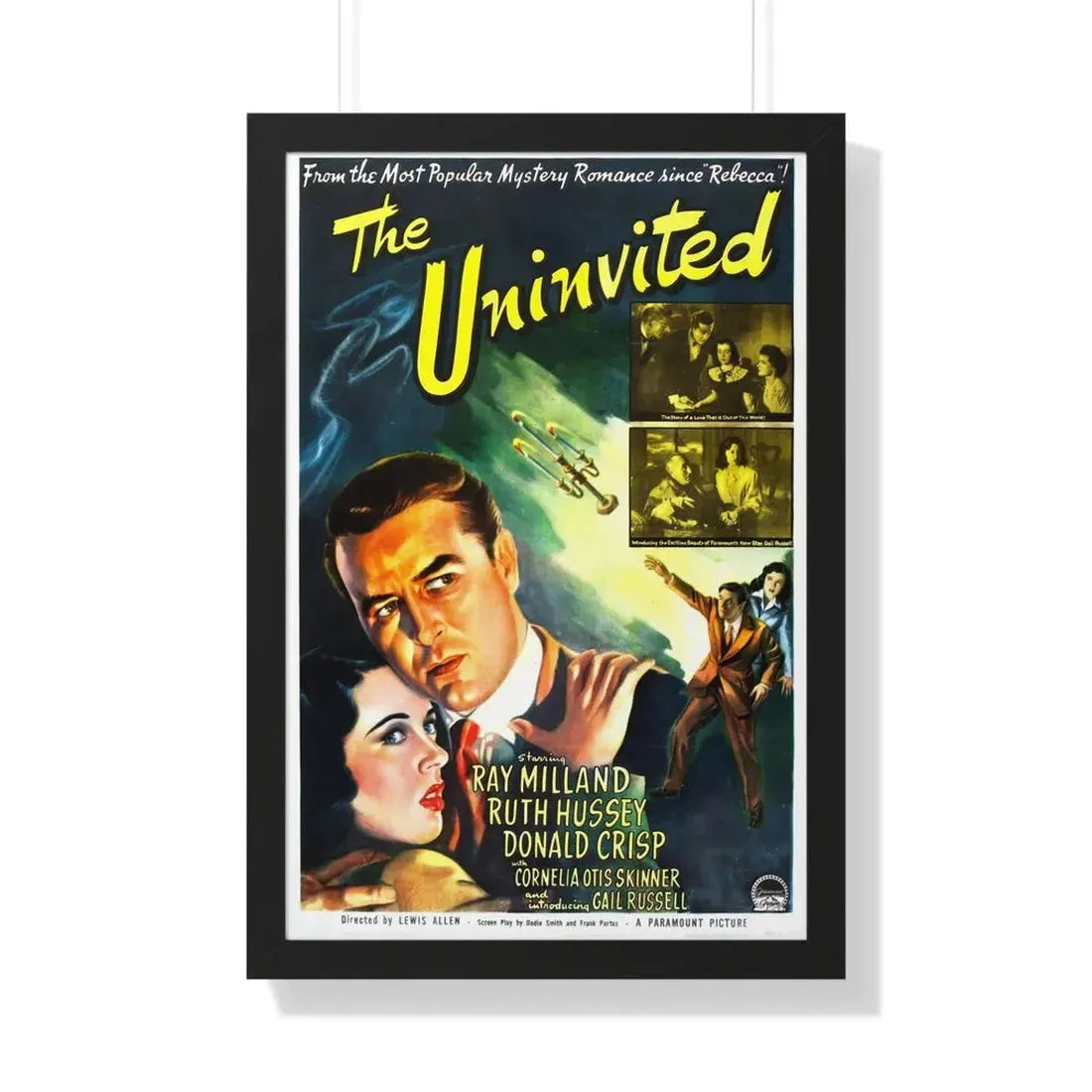 THE UNINVITED 1944 - Framed Movie Poster 20" x 30" Black - The Sticker Space