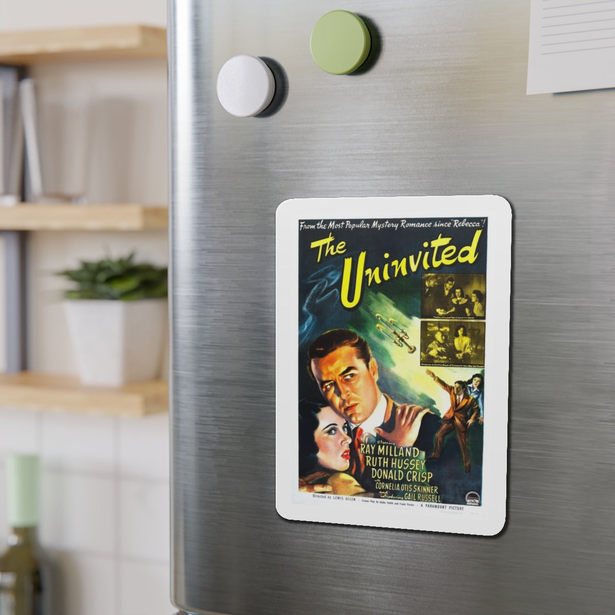 THE UNINVITED 1944 Movie Poster - Refrigerator Magnet-The Sticker Space