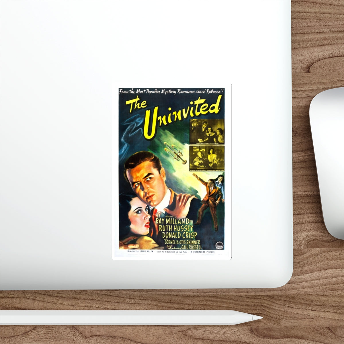 THE UNINVITED 1944 Movie Poster STICKER Vinyl Die-Cut Decal-The Sticker Space