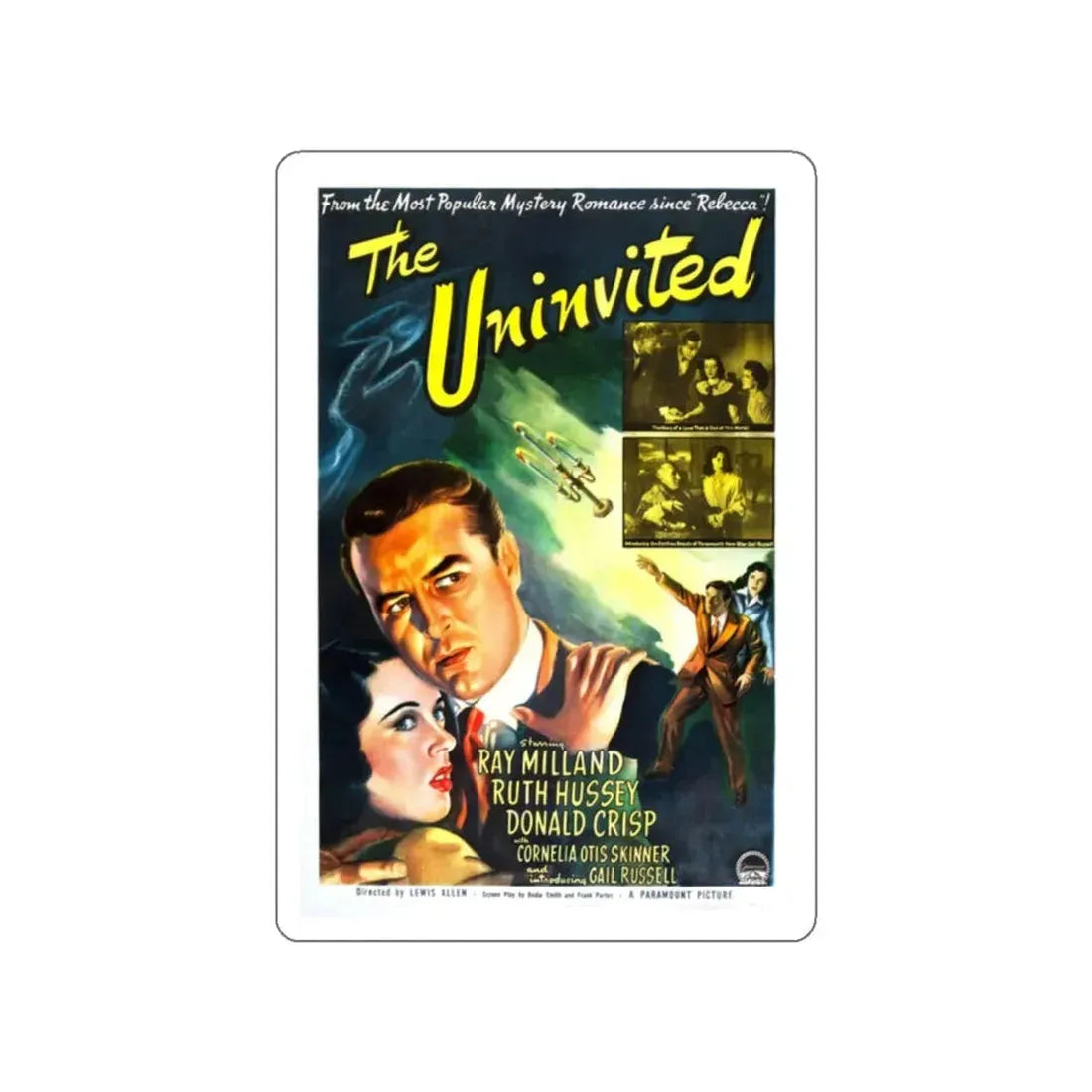 THE UNINVITED 1944 Movie Poster STICKER Vinyl Die-Cut Decal 2 Inch - The Sticker Space