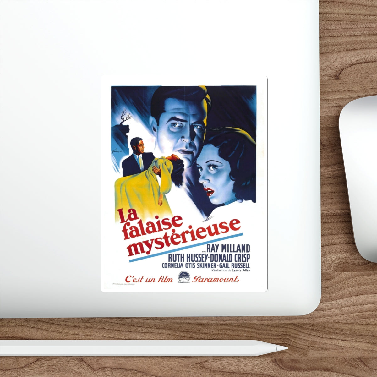 THE UNINVITED (FRENCH) 1944 Movie Poster STICKER Vinyl Die-Cut Decal-The Sticker Space