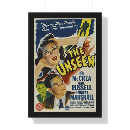 THE UNSEEN 1945 - Framed Movie Poster 16″ x 24″ Black - The Sticker Space
