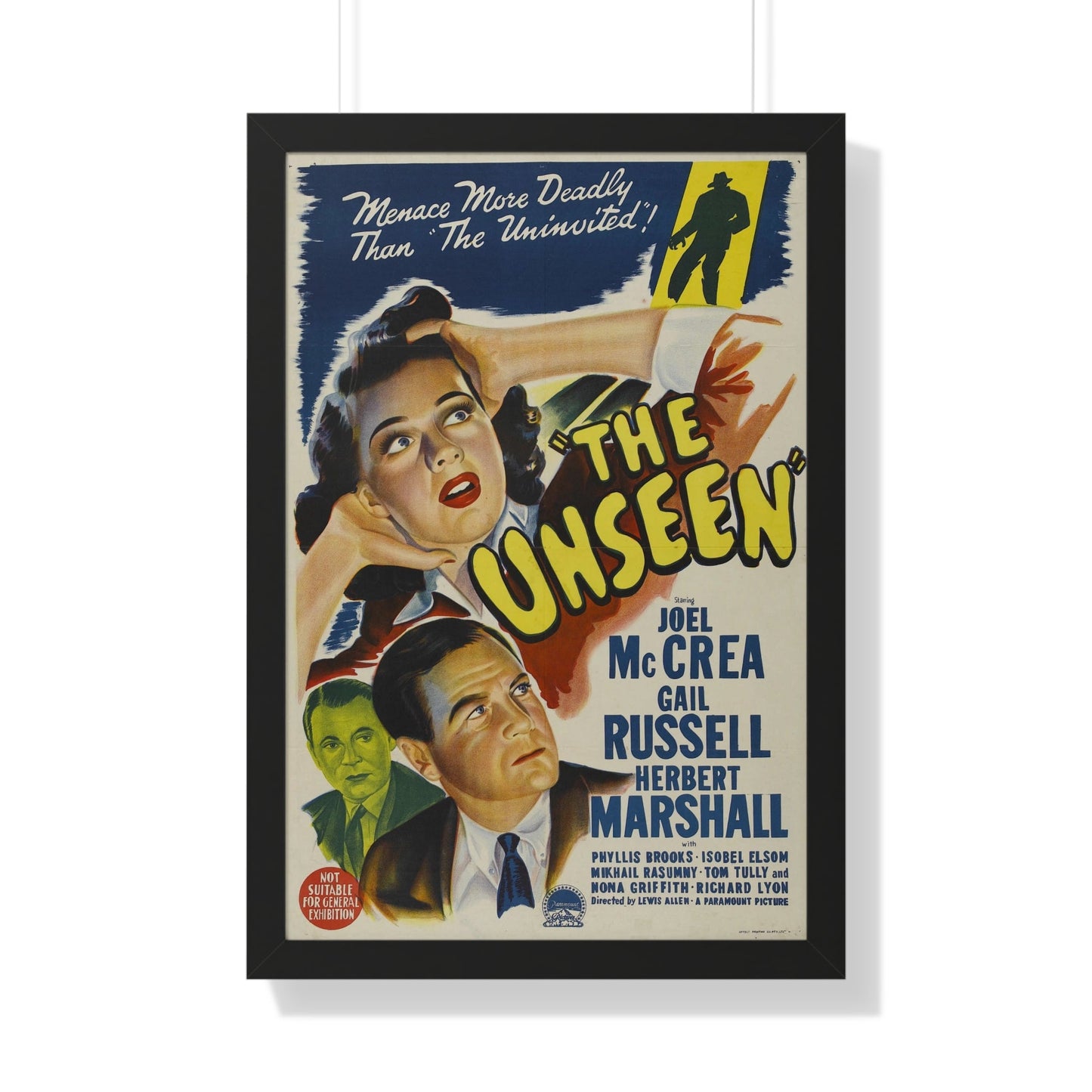 THE UNSEEN 1945 - Framed Movie Poster-20" x 30"-The Sticker Space