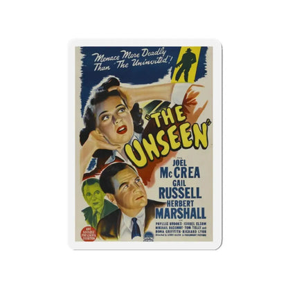 THE UNSEEN 1945 Movie Poster - Refrigerator Magnet 2 Inch Die-Cut - The Sticker Space