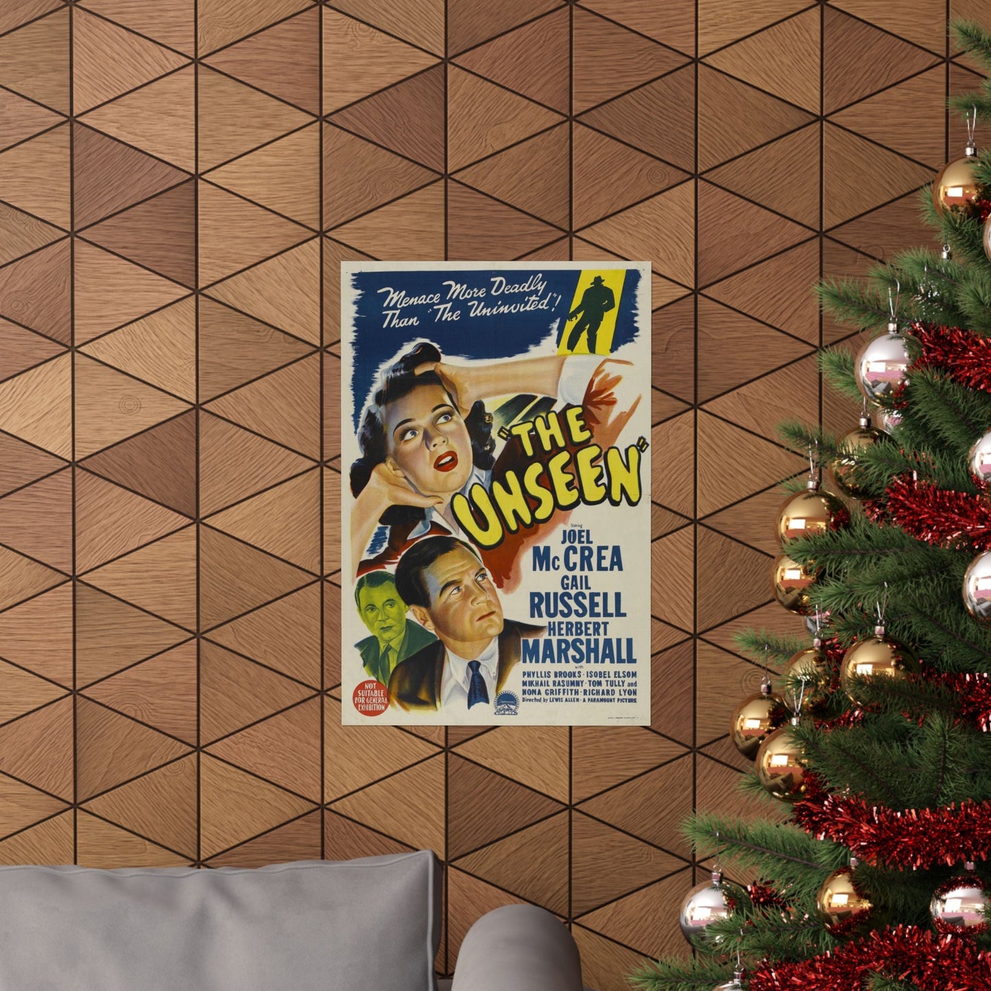 THE UNSEEN 1945 - Paper Movie Poster-The Sticker Space