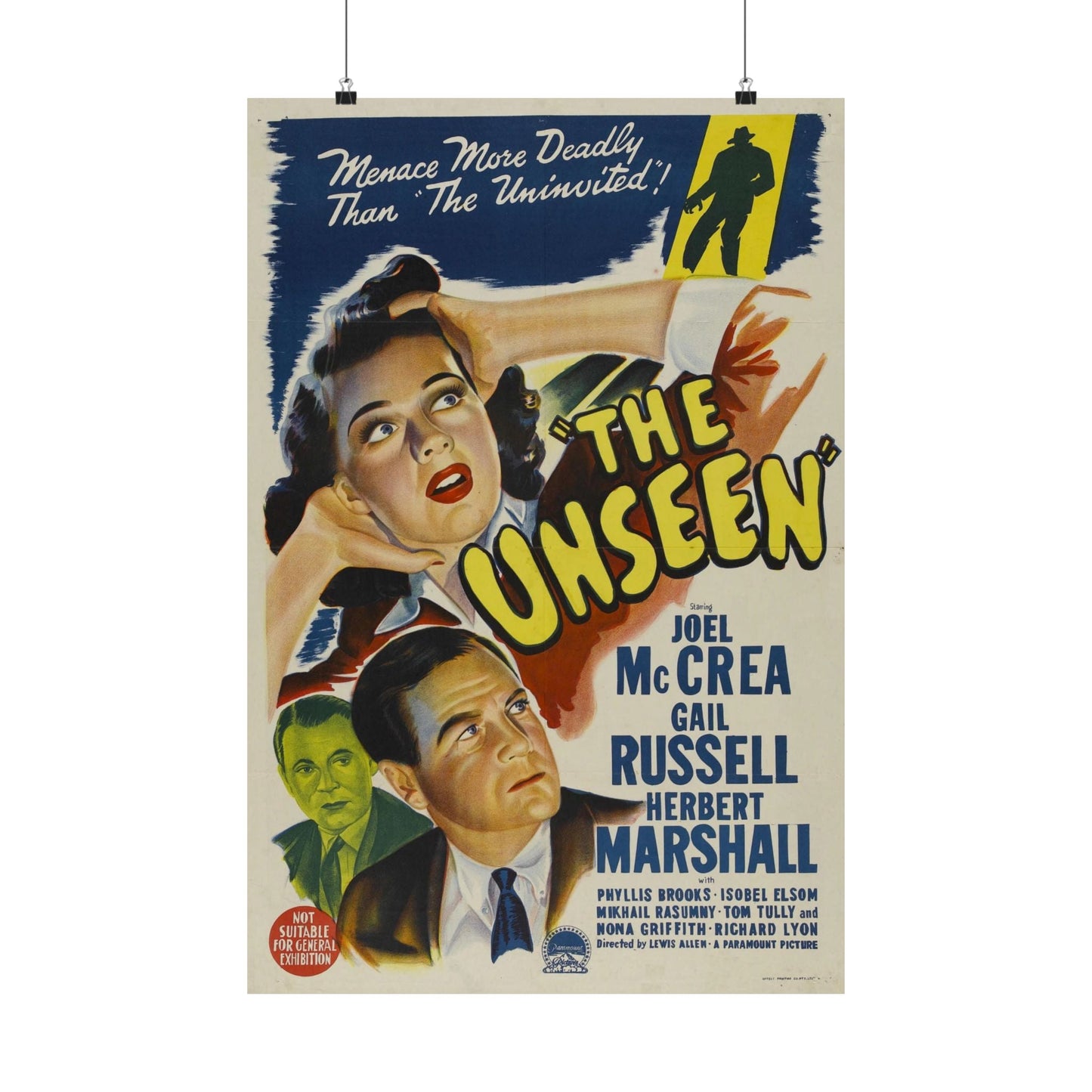 THE UNSEEN 1945 - Paper Movie Poster-20″ x 30″-The Sticker Space