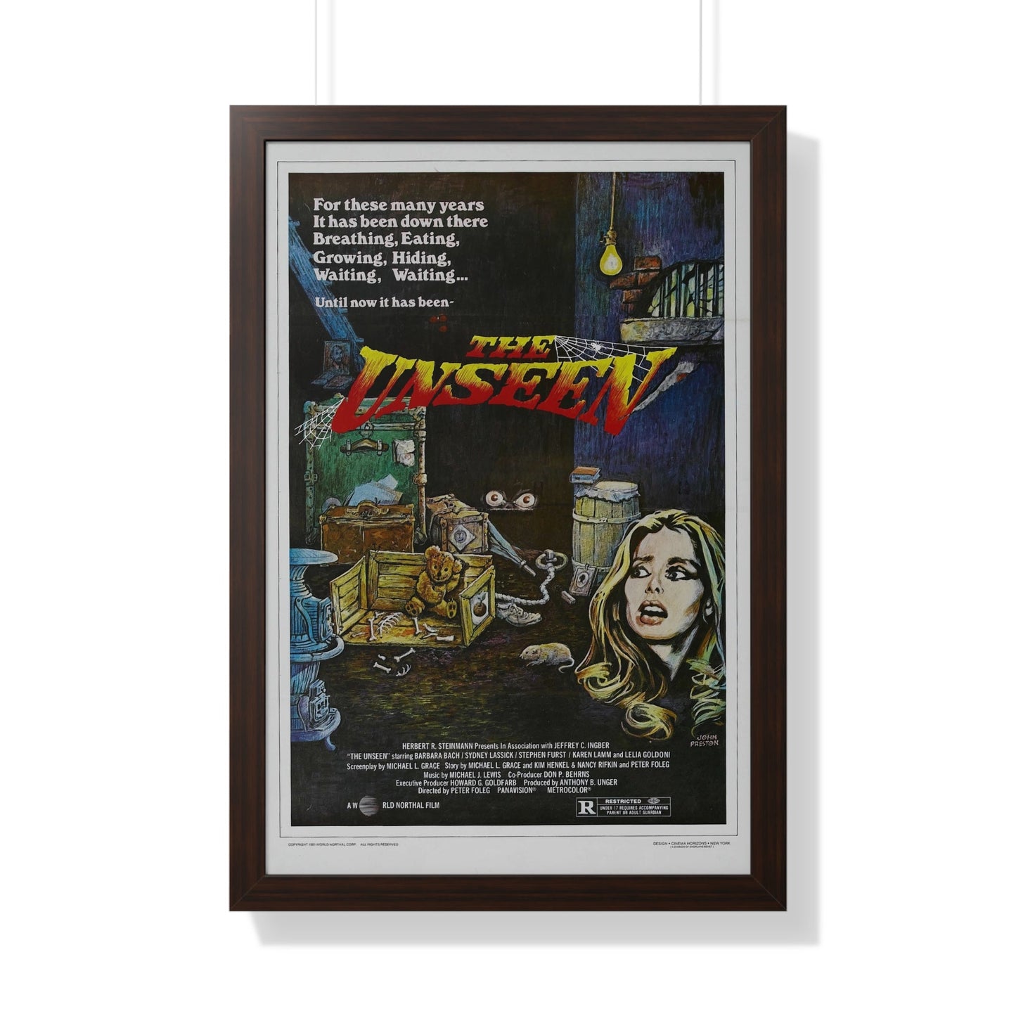 THE UNSEEN 1980 - Framed Movie Poster-20" x 30"-The Sticker Space