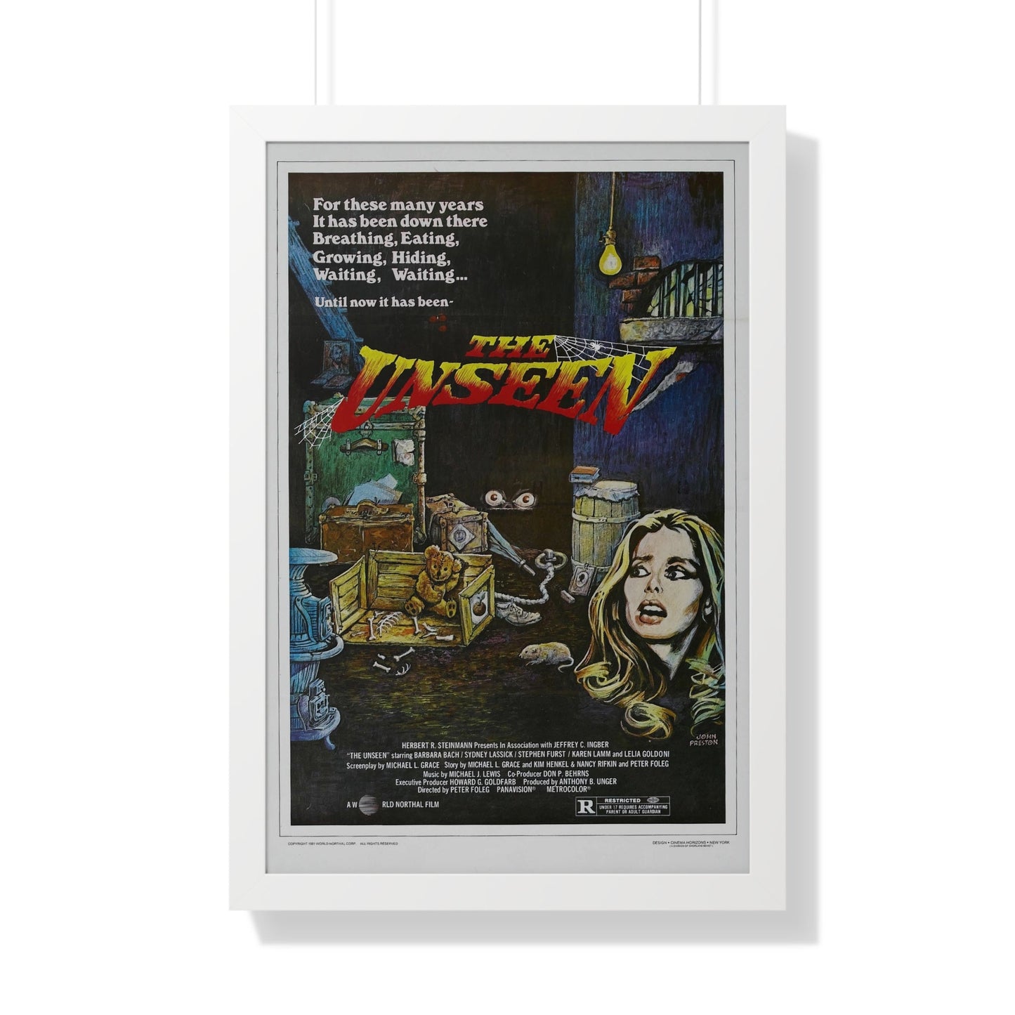 THE UNSEEN 1980 - Framed Movie Poster-20" x 30"-The Sticker Space