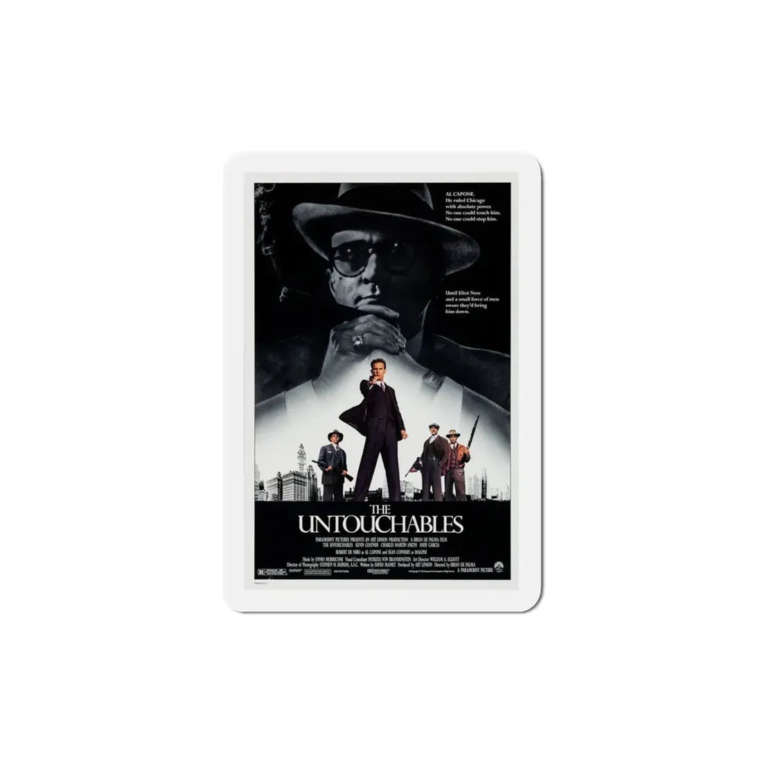 The Untouchables 1987 Movie Poster Refrigerator Magnet 4 Inch - The Sticker Space