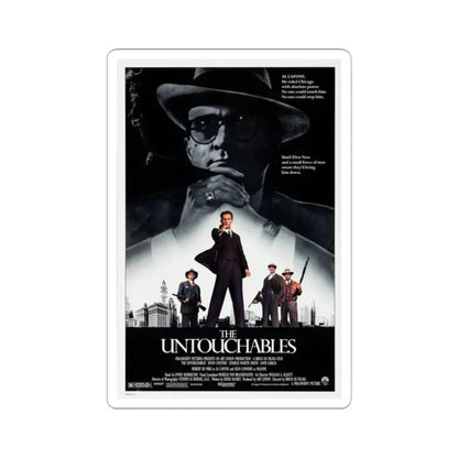 The Untouchables 1987 Movie Poster - STICKER Vinyl Kiss-Cut Decal 2 Inch White - The Sticker Space