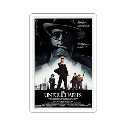 The Untouchables 1987 Movie Poster - STICKER Vinyl Kiss-Cut Decal 6 Inch White - The Sticker Space