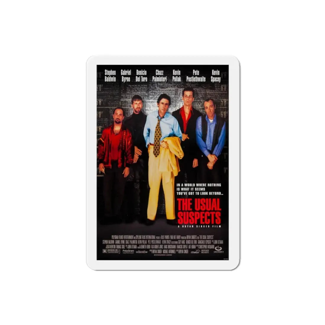 The Usual Suspects 1995 Movie Poster Refrigerator Magnet 2 Inch - The Sticker Space