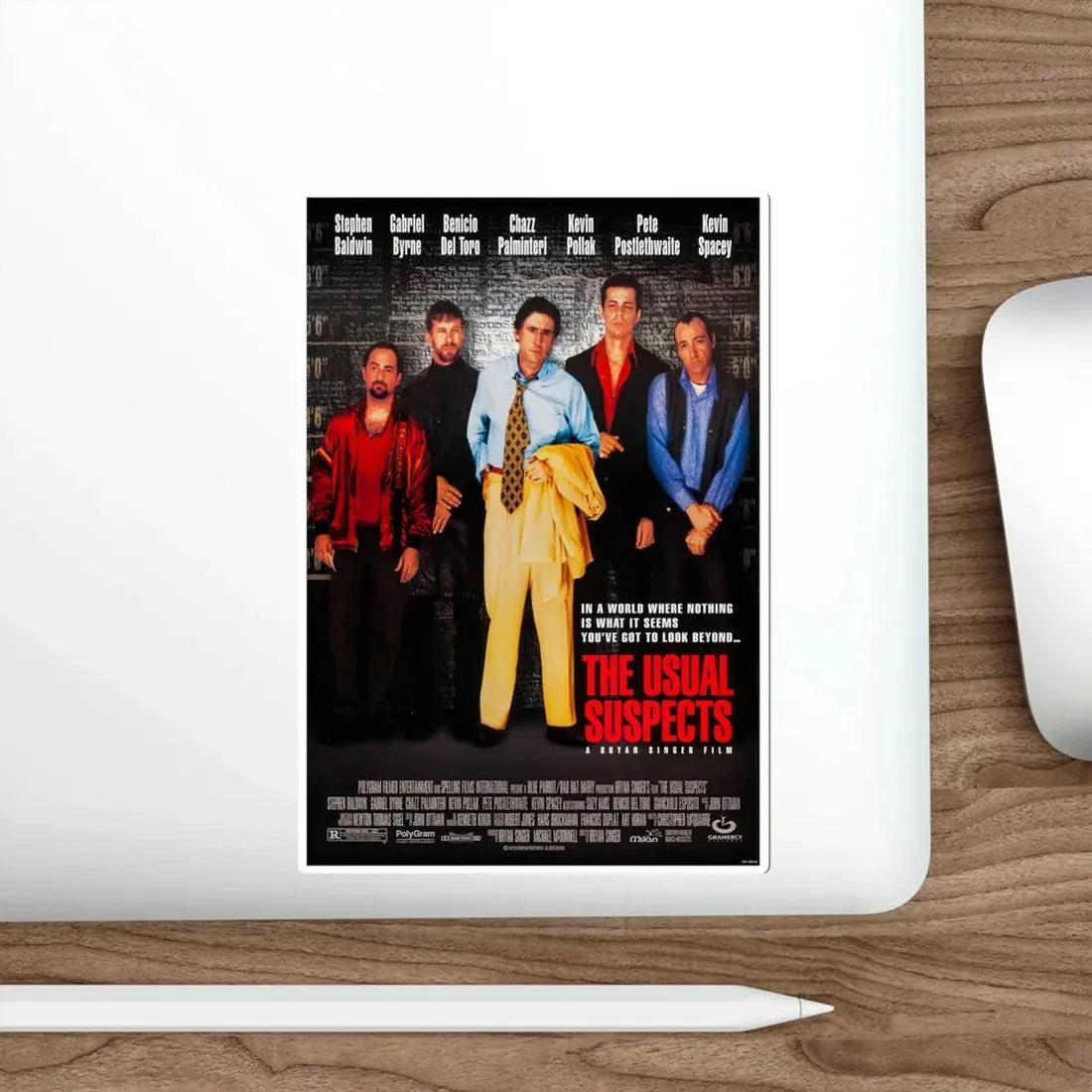 The Usual Suspects 1995 Movie Poster STICKER Vinyl Die-Cut Decal - The Sticker Space