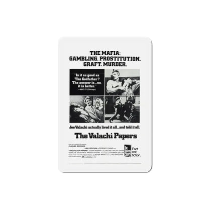 The Valachi Papers 1972 Movie Poster Refrigerator Magnet 2 Inch - The Sticker Space