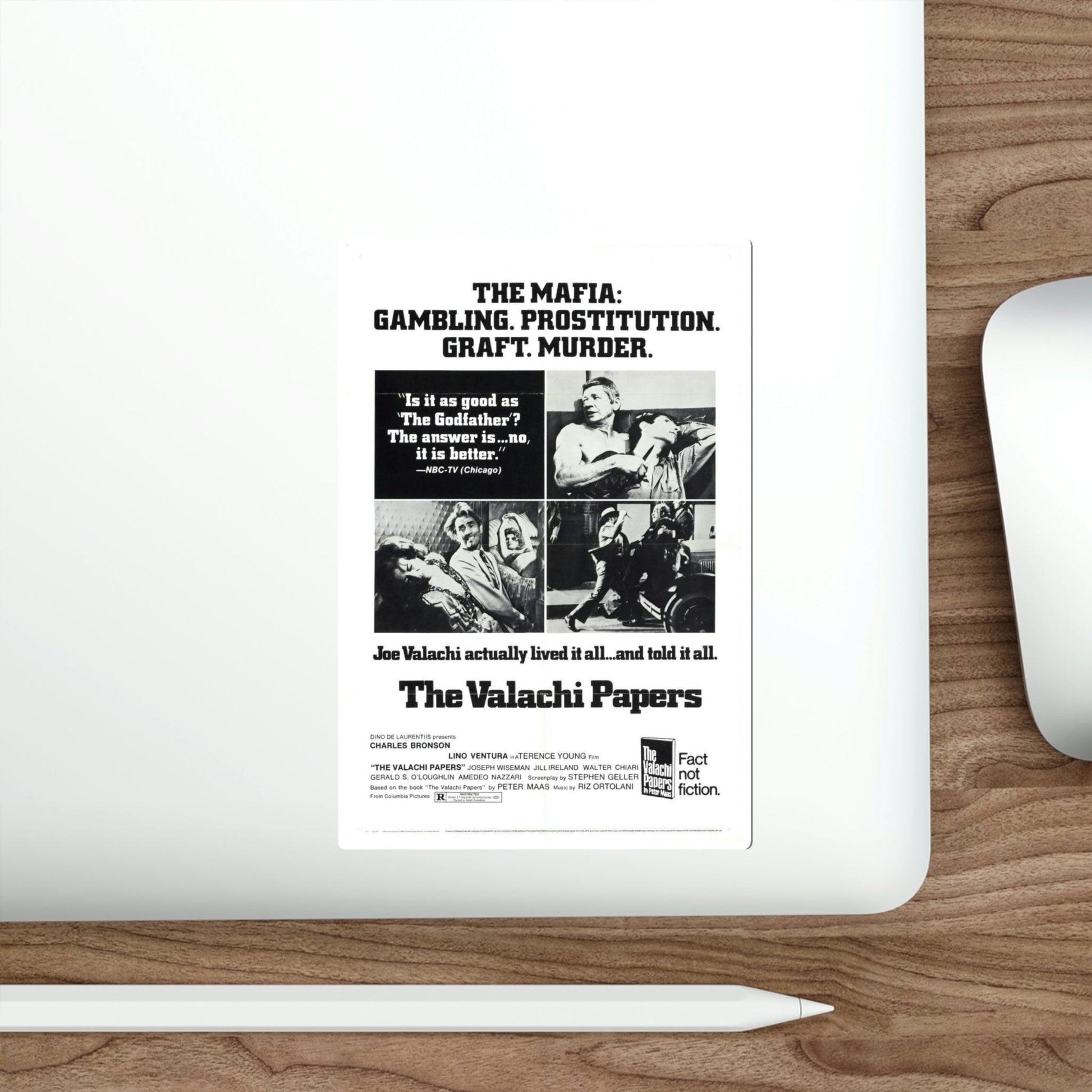 The Valachi Papers 1972 Movie Poster STICKER Vinyl Die-Cut Decal-The Sticker Space