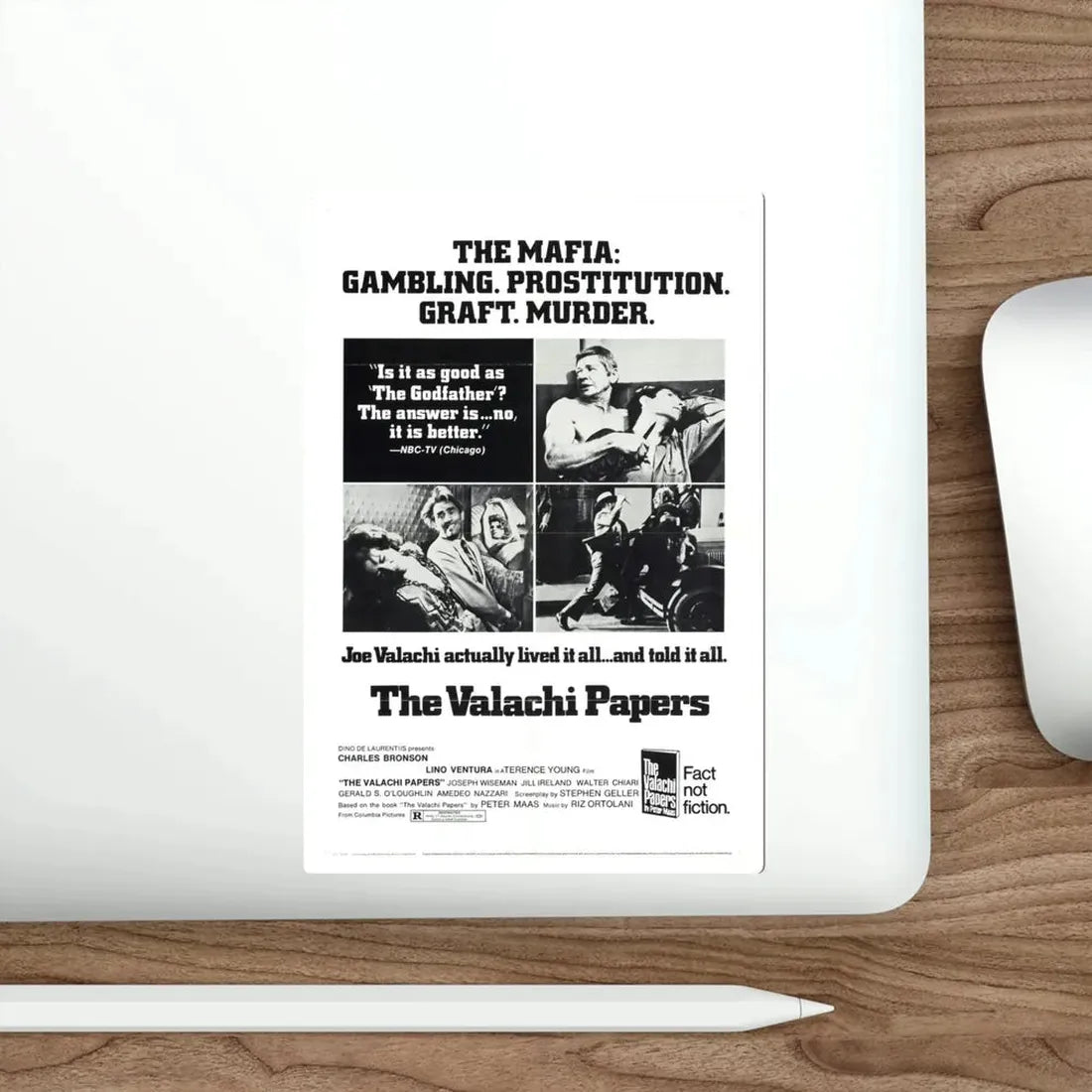 The Valachi Papers 1972 Movie Poster STICKER Vinyl Die-Cut Decal - The Sticker Space