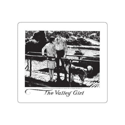 The Valley Girl, Collier's, January 7, 1928 (Magazine Illustration) STICKER Vinyl Die-Cut Decal White Die-Cut 2 Inch - The Sticker Space