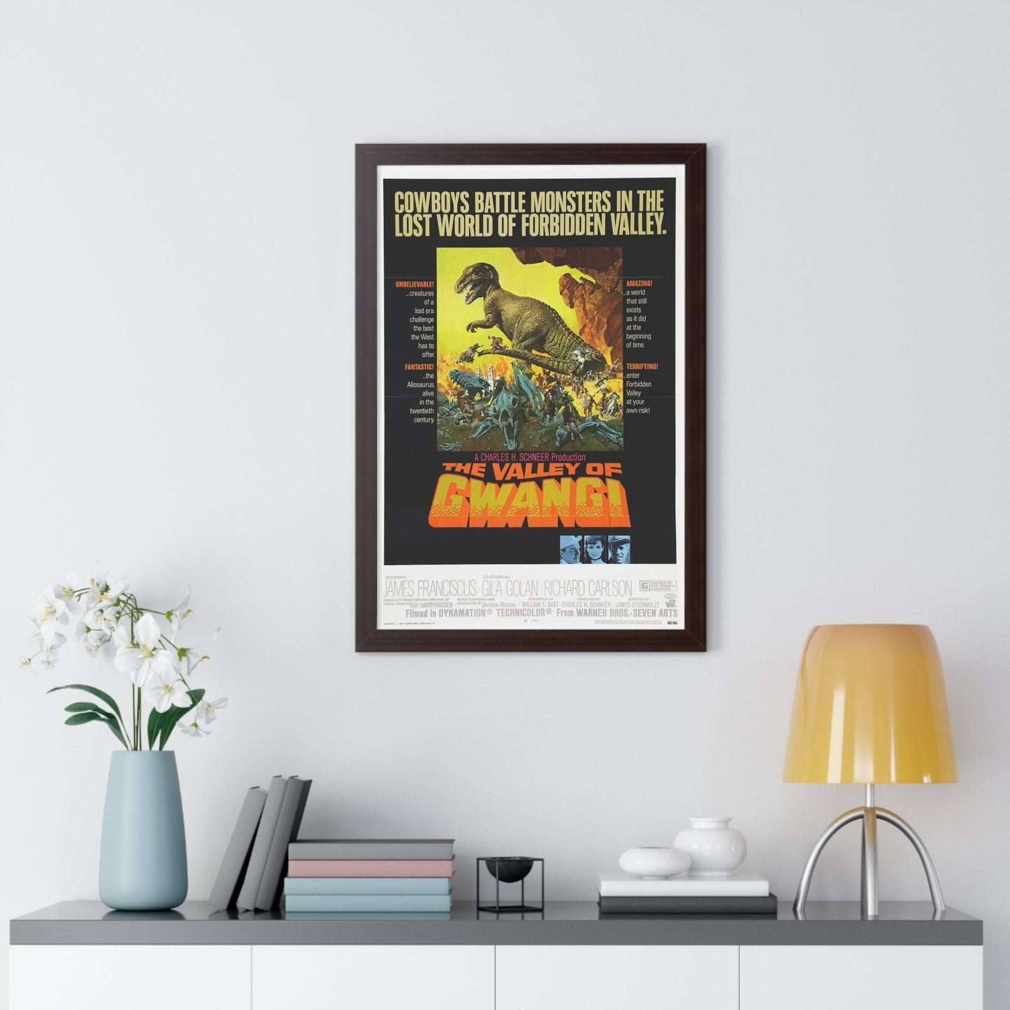 THE VALLEY OF GWANGI 1969 - Framed Movie Poster-The Sticker Space