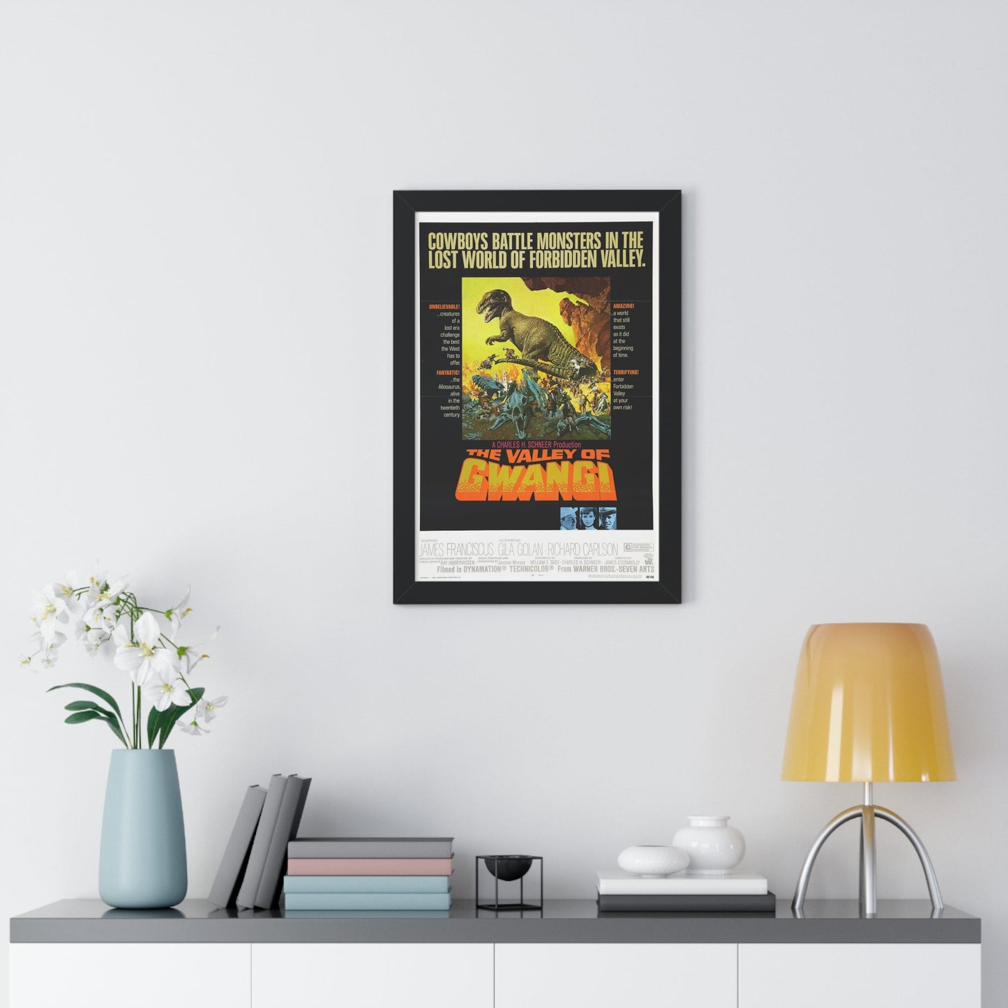 THE VALLEY OF GWANGI 1969 - Framed Movie Poster-The Sticker Space