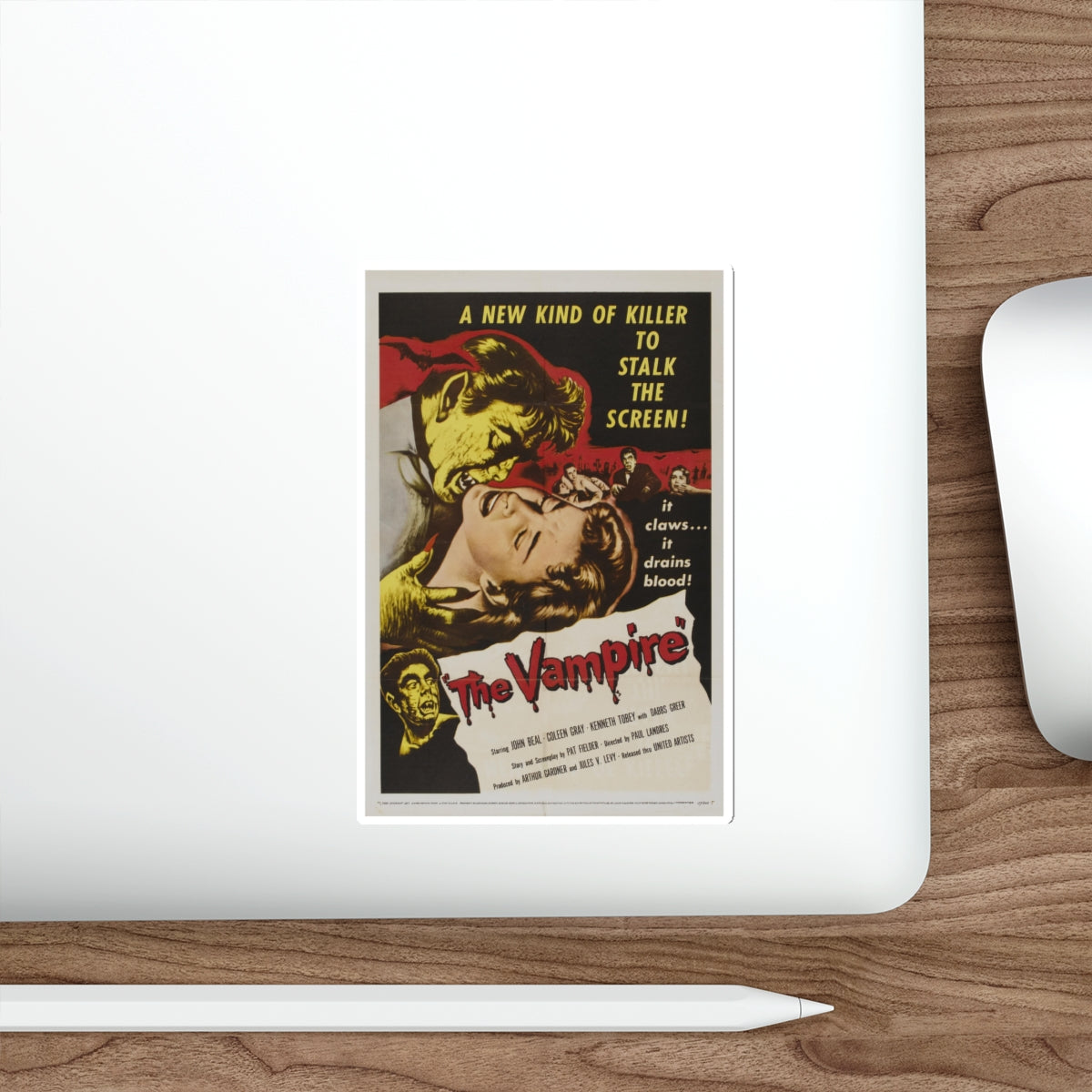 THE VAMPIRE 1957 Movie Poster STICKER Vinyl Die-Cut Decal-The Sticker Space